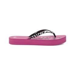 Ciabatte infradito fucsia da Donna con stampa zebrata e platform Griff