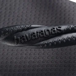 Ciabatte infradito nere da Donna con logo in rilievo Havaianas