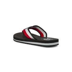 Ciabatte infradito nere da Uomo con fasce a righe tricolore Navigare
