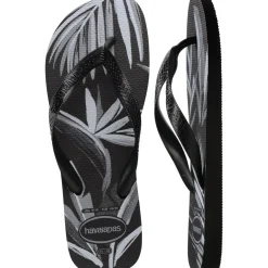 Ciabatte infradito nere da Uomo con stampa tropicale Havaianas