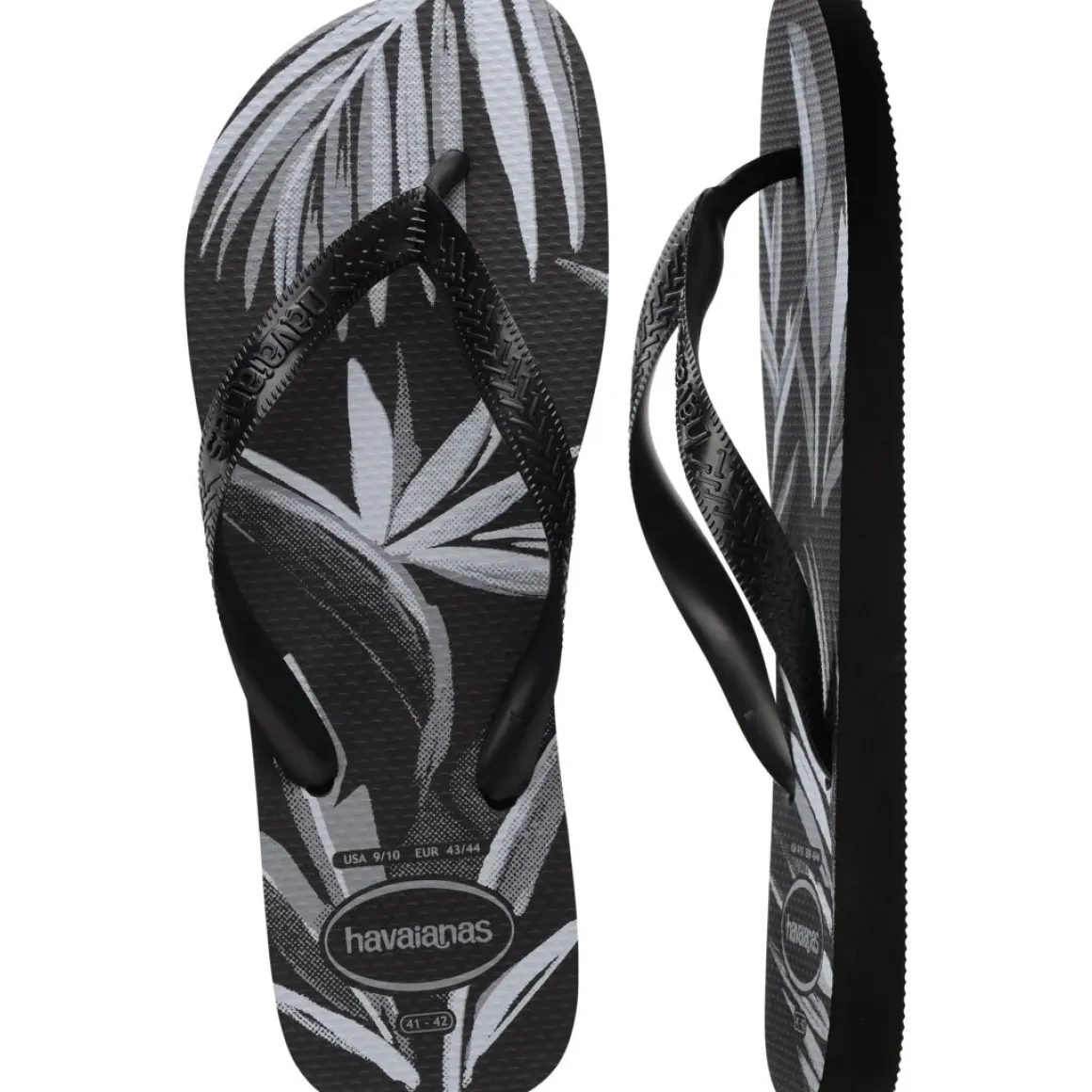 Ciabatte infradito nere da Uomo con stampa tropicale Havaianas