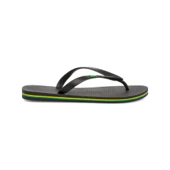 Ciabatte infradito nere da Uomo con logo bandiera Brasile Ipanema Brasil