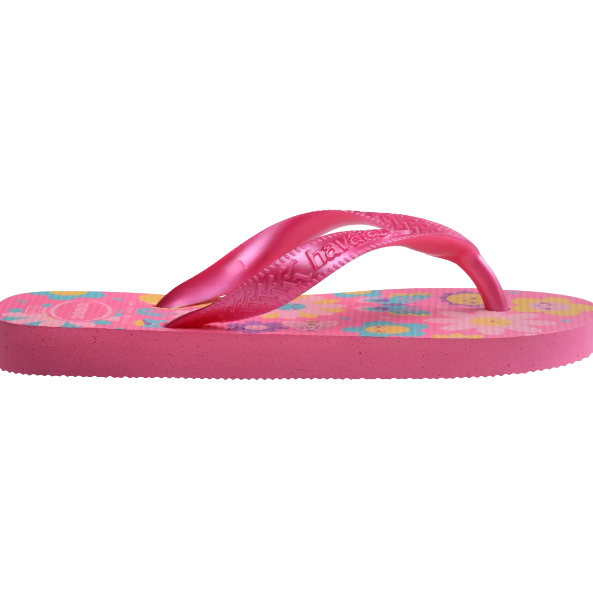 Ciabatte Infradito Rosa Bambina in gomma con stampa floreale Havaianas