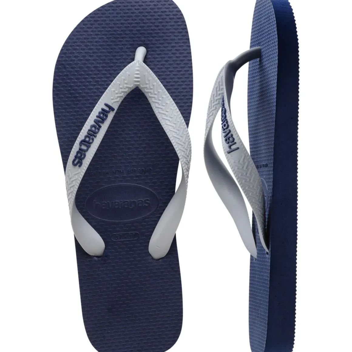 Ciabatte infradito Unisex blu con listini a contrasto Havaianas