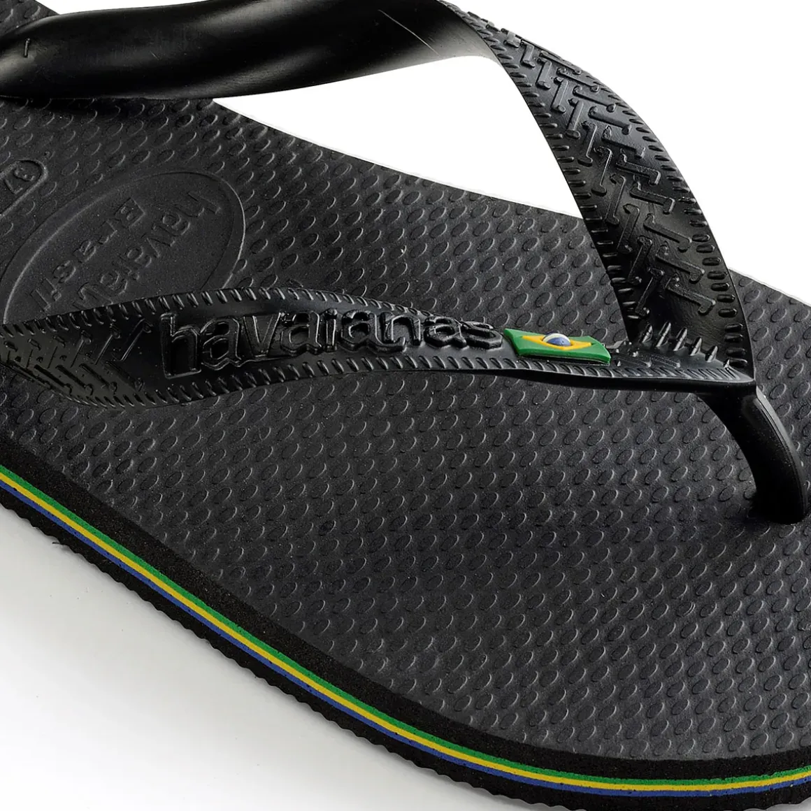 Ciabatte infradito Unisex Nere con bandiera Havaianas Brasil