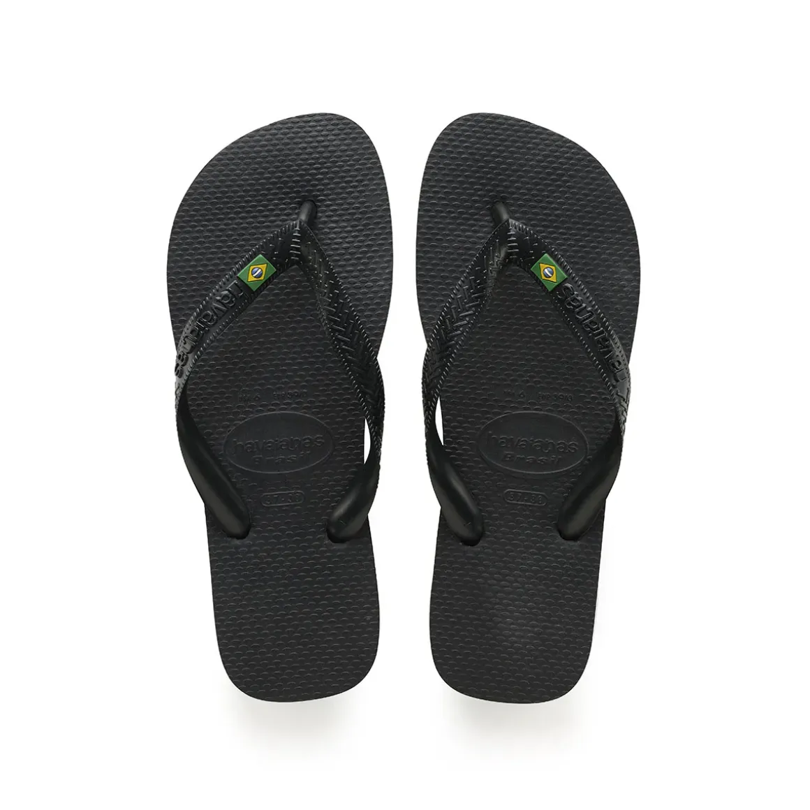 Ciabatte infradito Unisex Nere con bandiera Havaianas Brasil