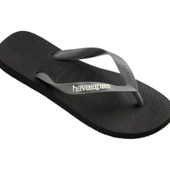 Ciabatte infradito Unisex Nere e grigie con suola in gomma Havaianas