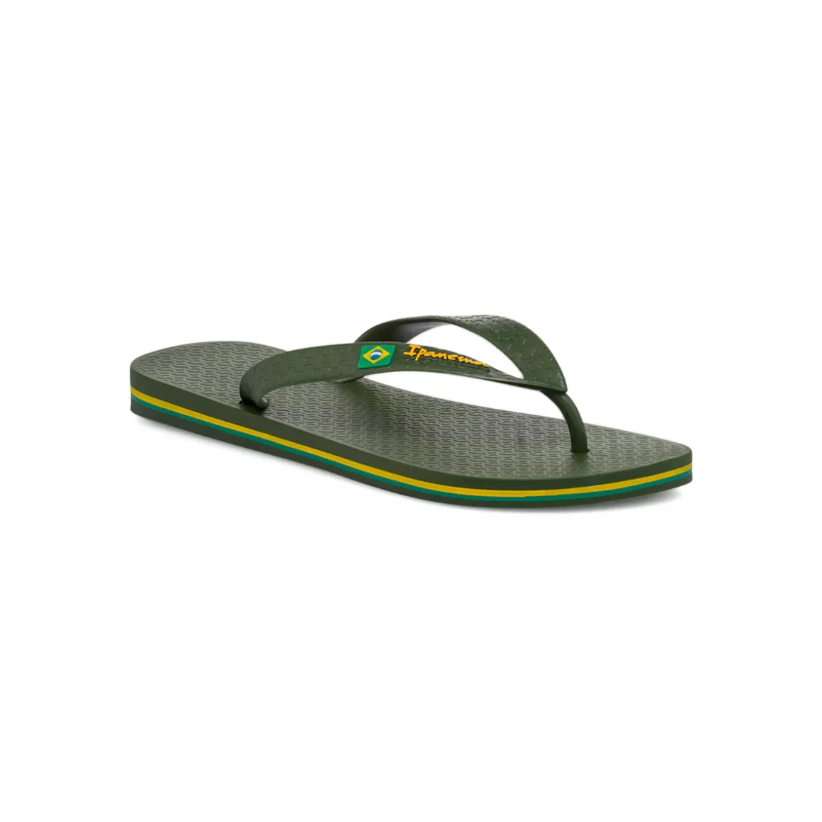 Ciabatte infradito verde scuro da Unisex con bandiera Ipanema Brazil