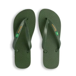 Ciabatte infradito verde scuro da Unisex con bandiera Ipanema Brazil