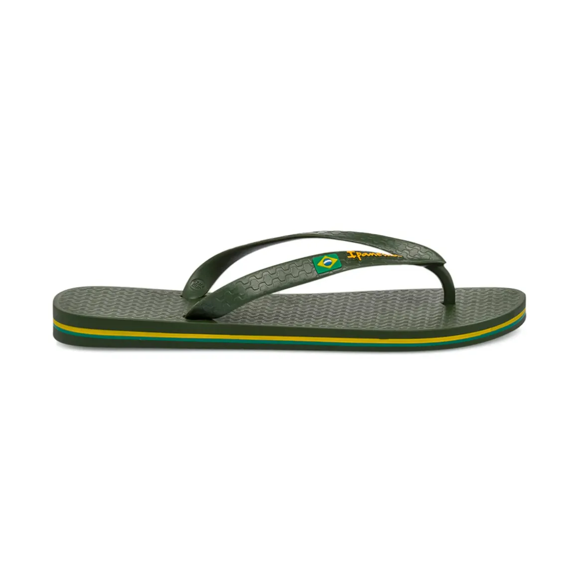 Ciabatte infradito verde scuro da Unisex con bandiera Ipanema Brazil