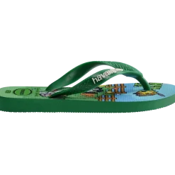 Ciabatte Infradito Verdi da Bambino a tema Minecraft Havaianas