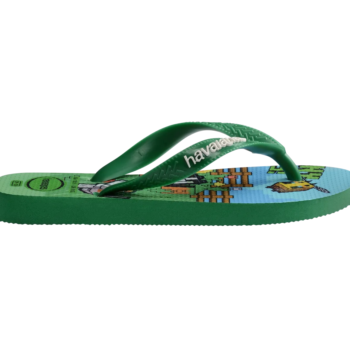 Ciabatte Infradito Verdi da Bambino a tema Minecraft Havaianas