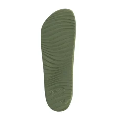 Ciabatte in gomma da Uomo verde militare con fibbie De Fonseca