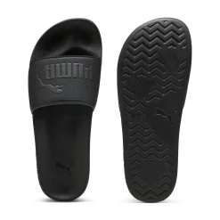 Ciabatte nere a fascia singola con logo frontale Puma LEADCAT 2.0