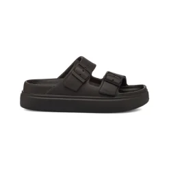 Ciabatte nere da Donna con suola platform Lora Ferres On The Beach