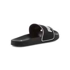 Ciabatte nere da uomo con logo a contrasto Puma Leadcat