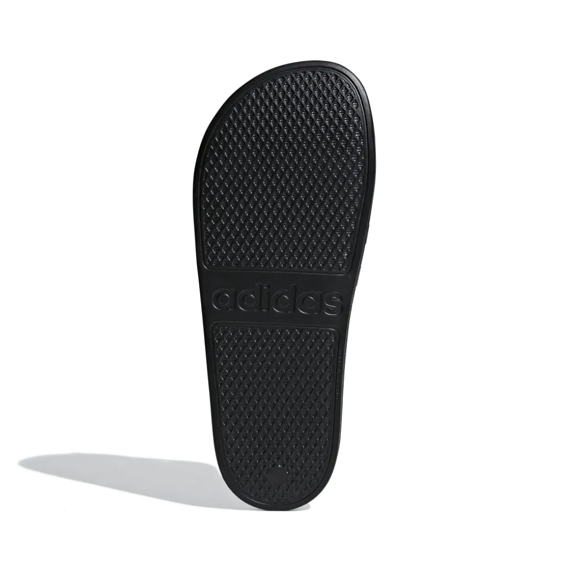 Ciabatte nere in gomma da uomo con logo a contrasto adidas Adilette Aqua