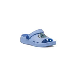 Ciabatte sabot azzurre da Bambina con cinturino e stampa Lilo & Stitch