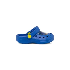 Ciabatte Sabot blu da Bambino con cinturino mobile e patch Sonic