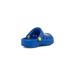 Ciabatte Sabot blu da Bambino con cinturino mobile e patch Sonic