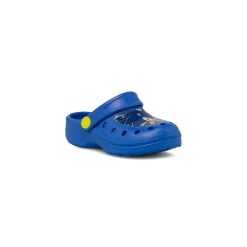 Ciabatte Sabot blu da Bambino con cinturino mobile e patch Sonic