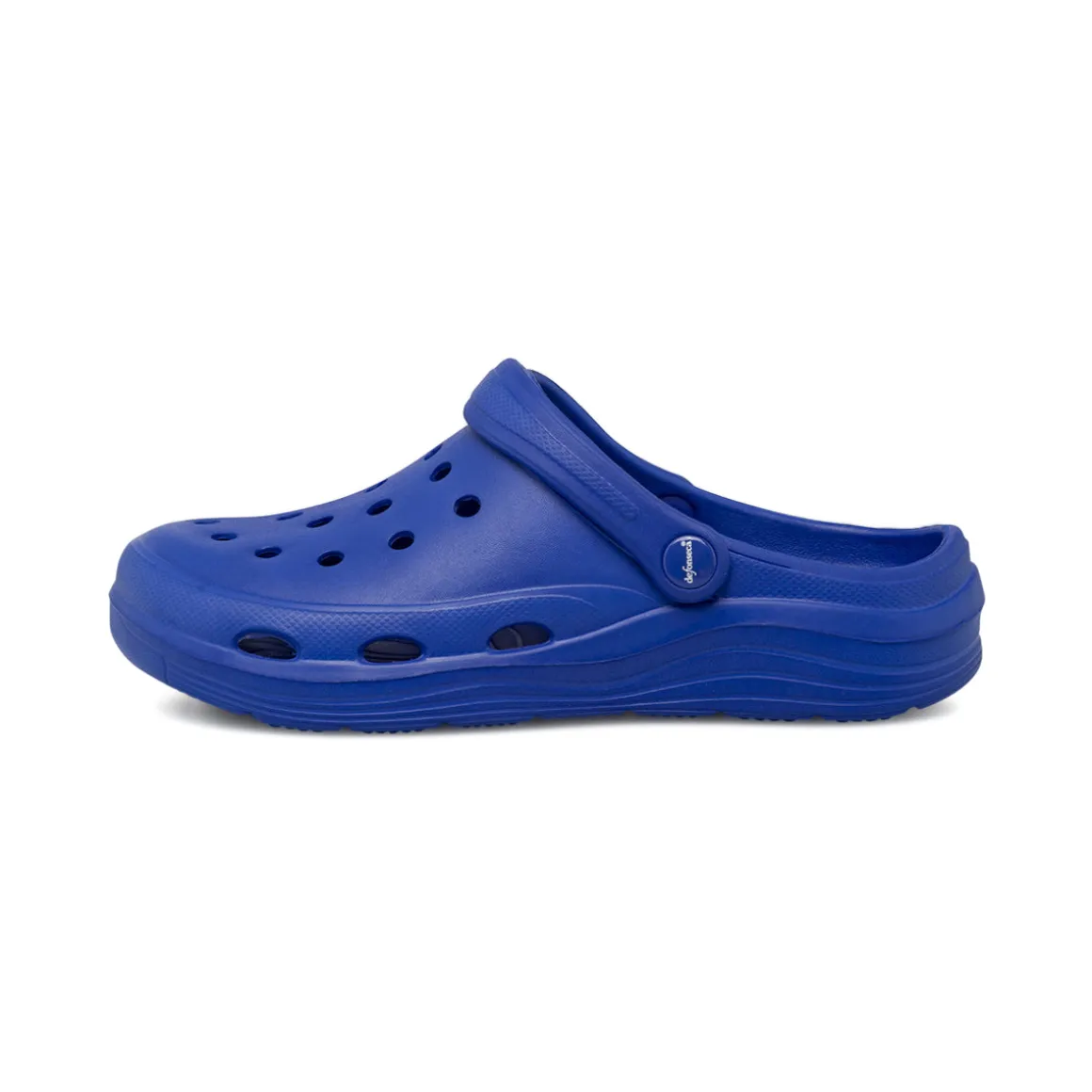 Ciabatte sabot blu da Donna con cinturino mobile De Fonseca