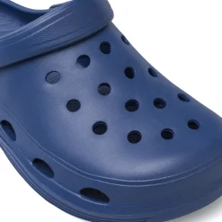 Ciabatte sabot blu da Uomo con fori traspiranti e cinturino De Fonseca