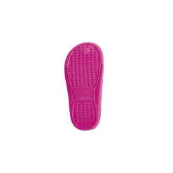 Ciabatte sabot fucsia da Bambina con cinturino e patch Unicorno