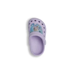 Ciabatte sabot lilla da Bambina con stampa Elsa e cinturino Frozen