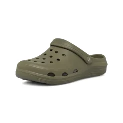 Ciabatte sabot verdi militare da Uomo con cinturino De Fonseca