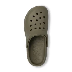 Ciabatte sabot verdi militare da Uomo con cinturino De Fonseca