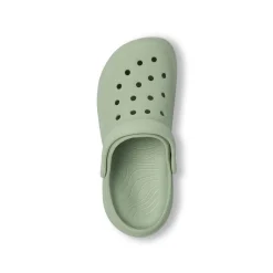 Ciabatte sabot verdi salvia da Donna con cinturino mobile De Fonseca