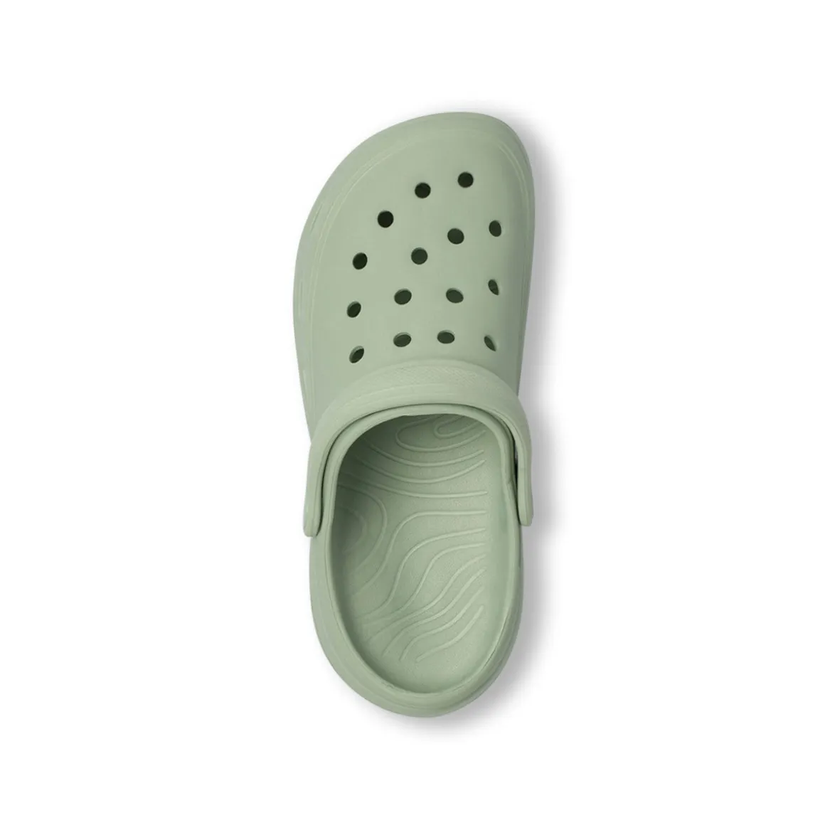 Ciabatte sabot verdi salvia da Donna con cinturino mobile De Fonseca