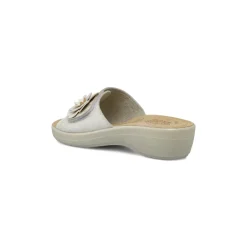 Ciabatte sanitarie anatomiche color bianco con fiore Fly Flot