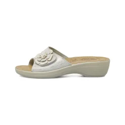 Ciabatte sanitarie anatomiche color bianco con fiore Fly Flot