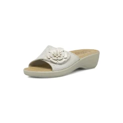 Ciabatte sanitarie anatomiche color bianco con fiore Fly Flot