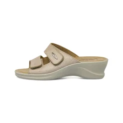Ciabatte sanitarie beige da Donna effetto scamosciato Fly Flot