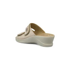 Ciabatte sanitarie beige da Donna effetto scamosciato Fly Flot