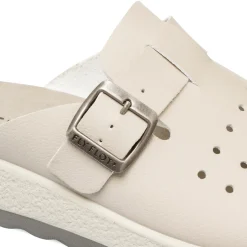 Ciabatte sanitarie beige da uomo con sottopiede anatomico Fly Flot