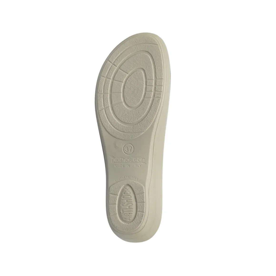 Ciabatte sanitarie blu da Donna con zeppa e soletta in pelle Fly Flot