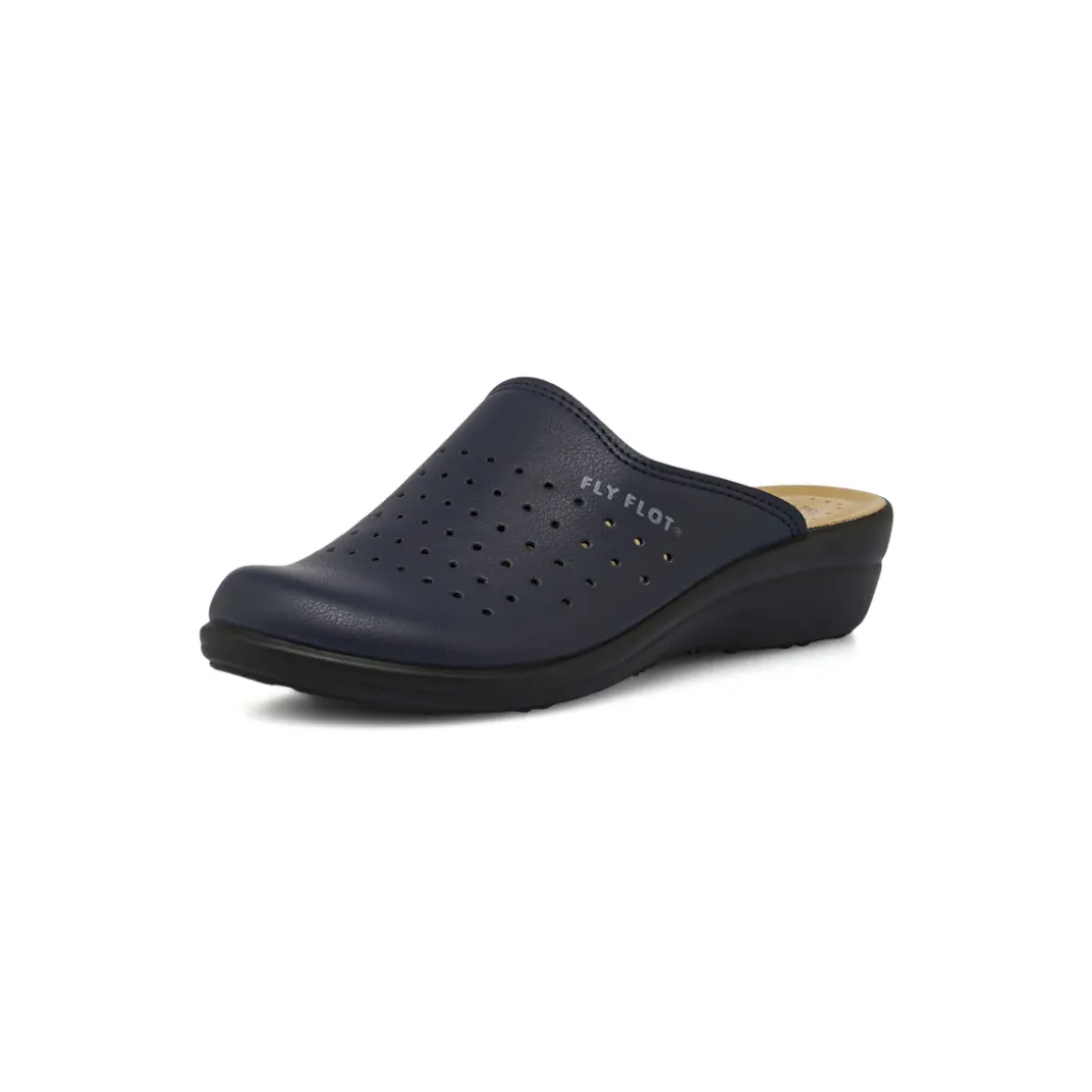 Ciabatte sanitarie blu da Donna anatomiche con zeppa Fly Flot