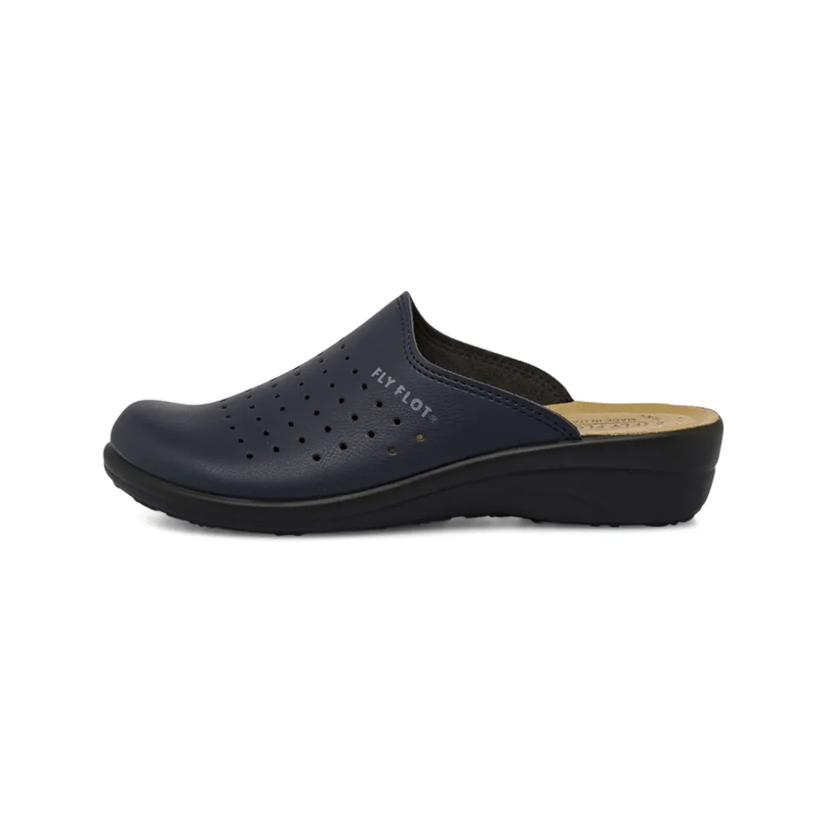 Ciabatte sanitarie blu da Donna anatomiche con zeppa Fly Flot
