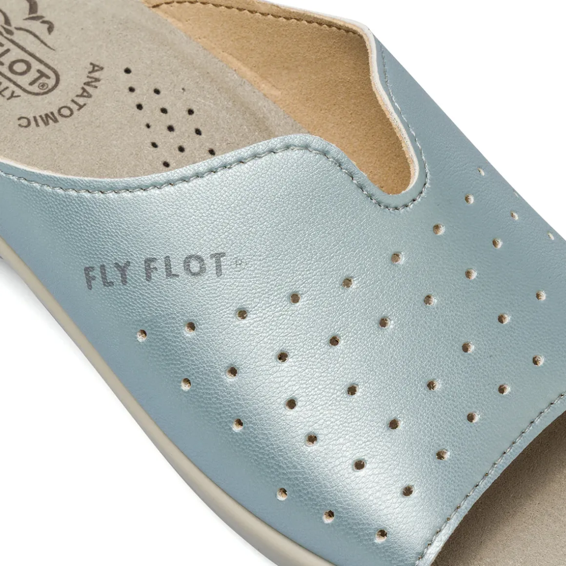 Ciabatte sanitarie da Donna azzurro effetto perlato Fly Flot