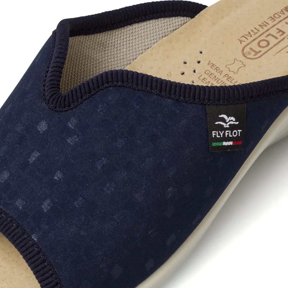 Ciabatte sanitarie da Donna blu con zeppa Fly Flot
