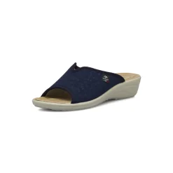 Ciabatte sanitarie da Donna blu con zeppa Fly Flot