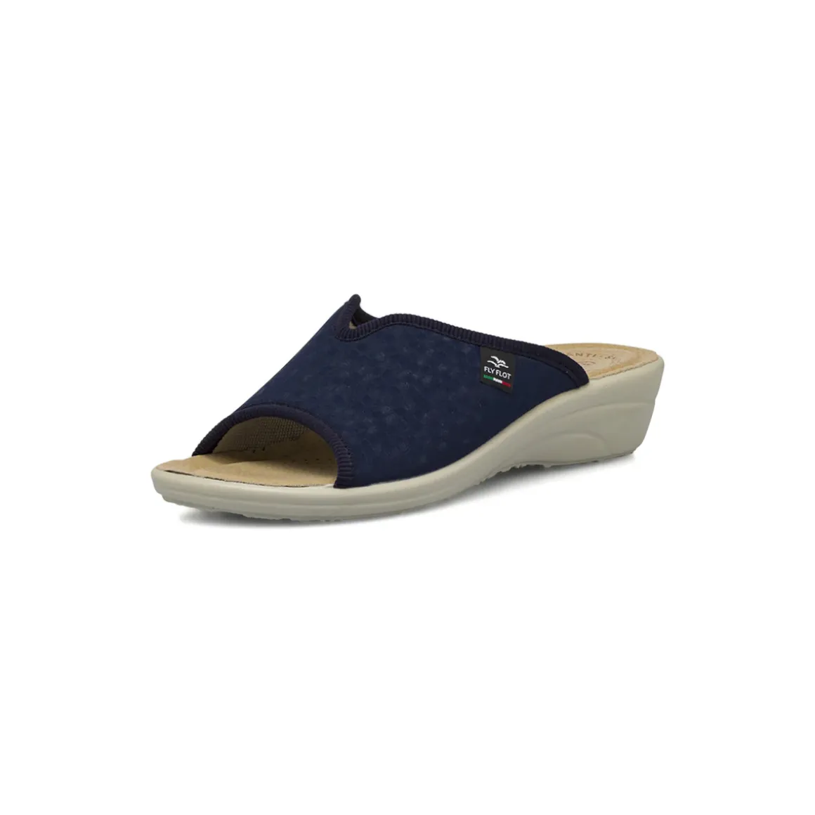Ciabatte sanitarie da Donna blu con zeppa Fly Flot