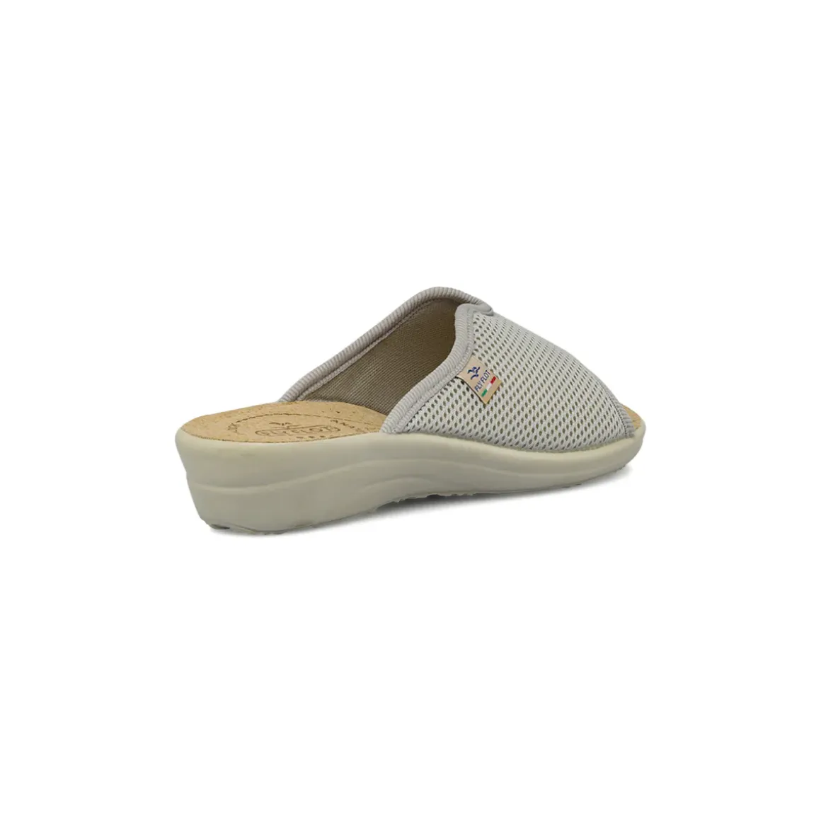 Ciabatte sanitarie da Donna grigie in tessuto mesh Fly Flot