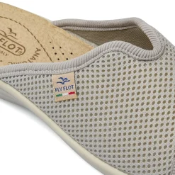 Ciabatte sanitarie da Donna grigie in tessuto mesh Fly Flot