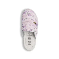 Ciabatte sanitarie da donna rosa Italia Trend con soletta in pelle