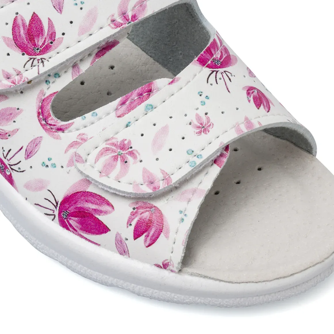 Ciabatte sanitarie Donna con soletta in Pelle e strappo Italia Trend